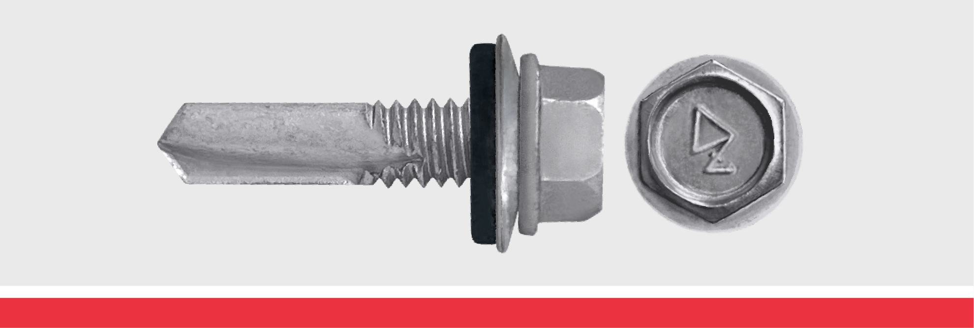 Hex Washer Head #4 Self Drill with Bonded Washer