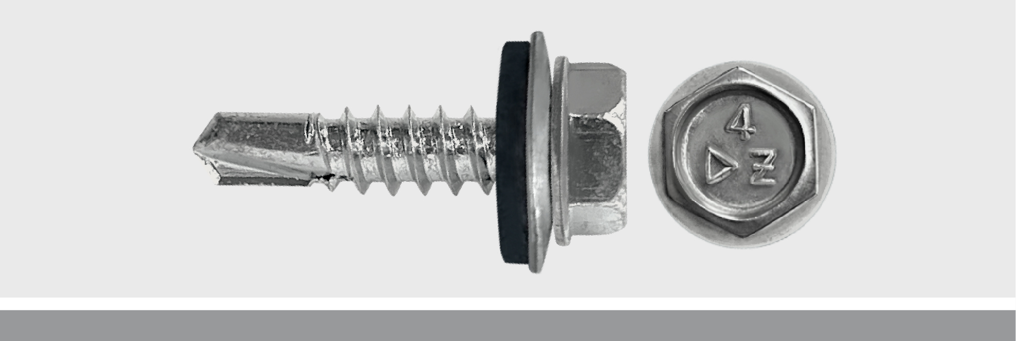 Hex Washer Head Self Drill with Bonded Washer