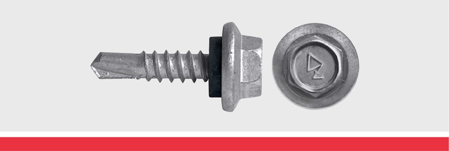 Hex Flange Self Drill with Rubber Washer