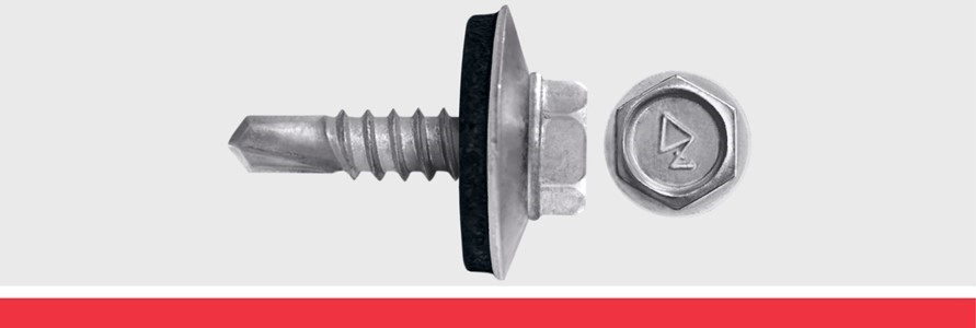 Hex Washer Head Self Drill with 3/4” Washer