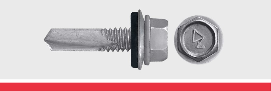 Hex Washer Head #4 Self Drill with Bonded Washer