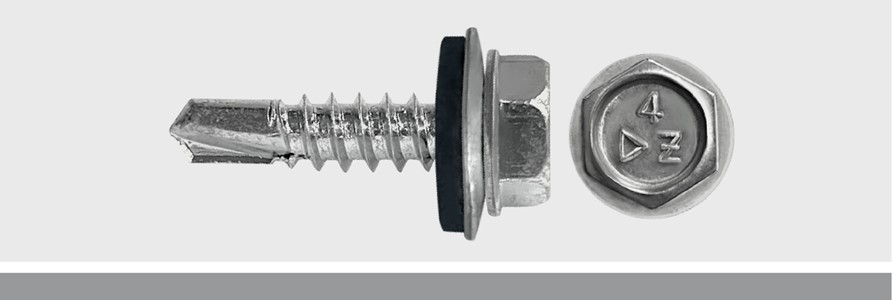 Hex Washer Head Self Drill with Bonded Washer